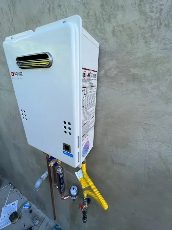 Tankless water heater installation for The Cape homes
